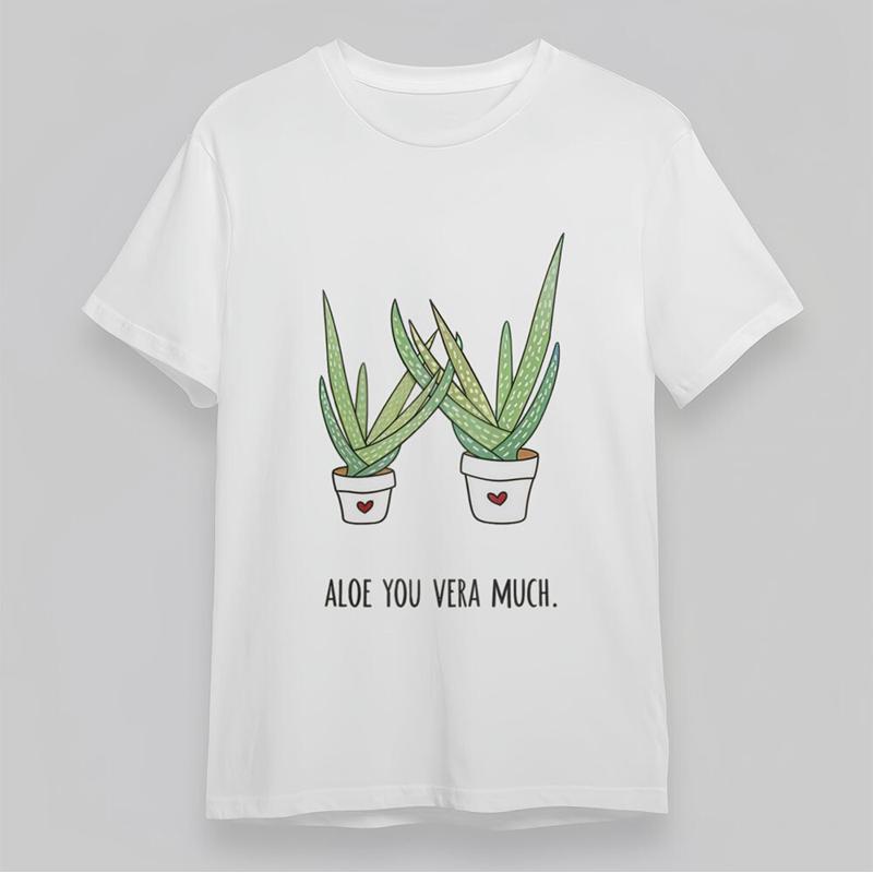 Men'S Round Neck T Shirt Aloe  - Aloe Vera Pot recensione e prezzo
