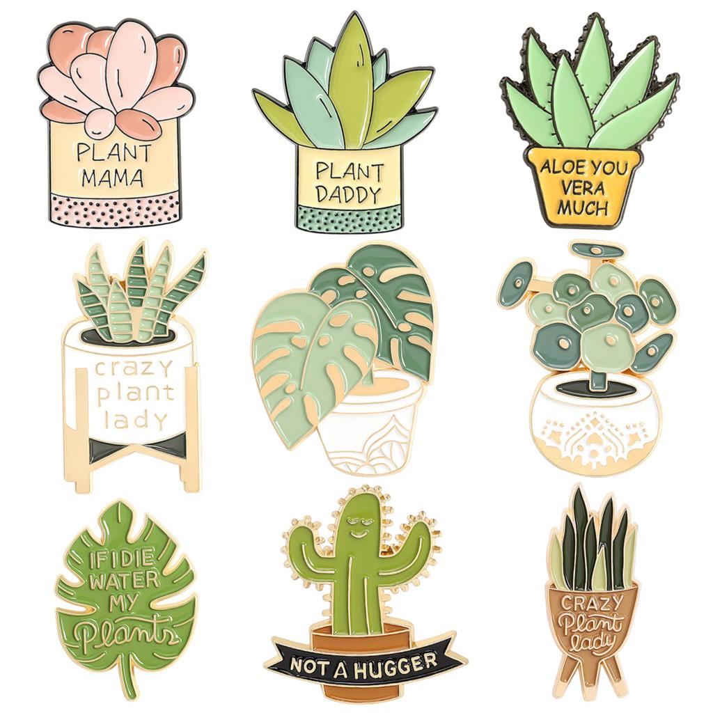 Potted Plant Brooch Monstera A - Aloe Vera Pot recensione e prezzo