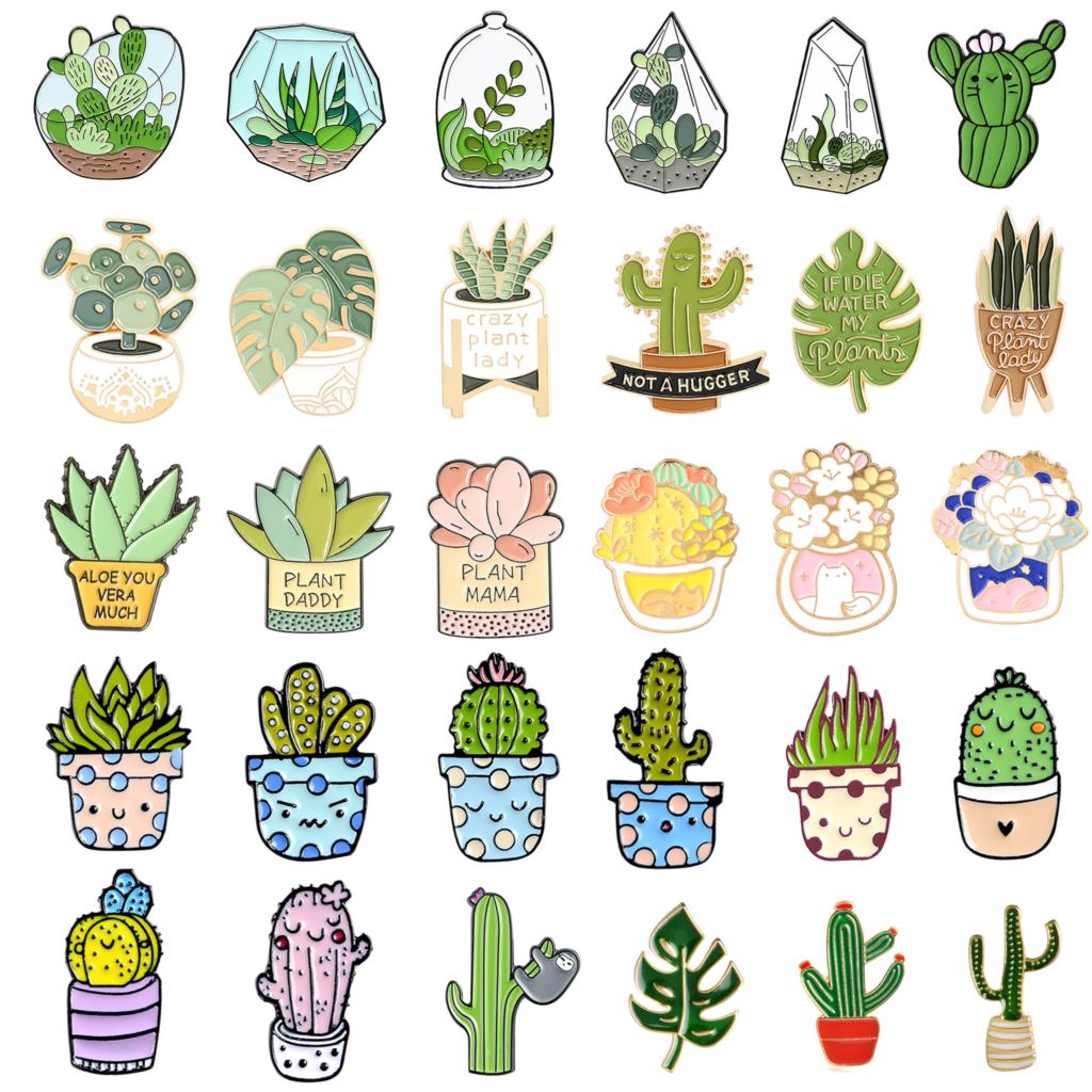 Potted Plant Brooch Monstera A - Aloe Vera Pot recensione e prezzo