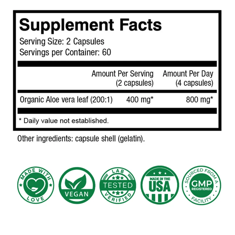 Aloe Vera Capsules - Help Prom - Aloe Vera Pot recensione e prezzo