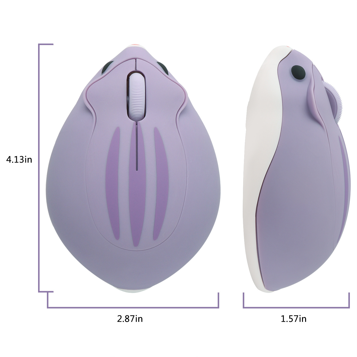 2.4G Wireless Mouse Purple Ham - Tradescantia Purple recensione e prezzo