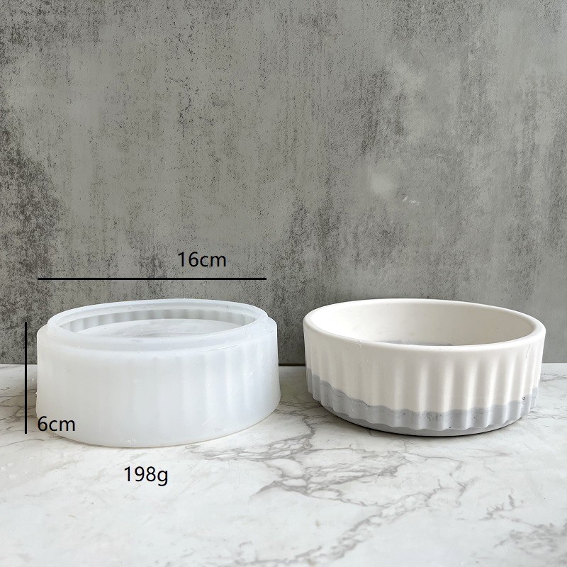 Stripe Flowerpot Silicone Mold - Echeveria Succulent recensione e prezzo