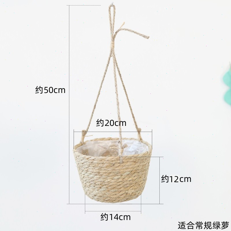 Straw Hanging Basket Flower Po - Spider Plant Hanging recensione e prezzo