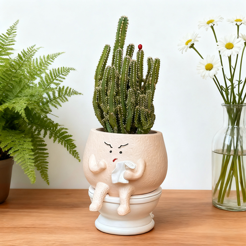 Funny Ghost Toilet Resin Succu - Echeveria Succulent recensione e prezzo